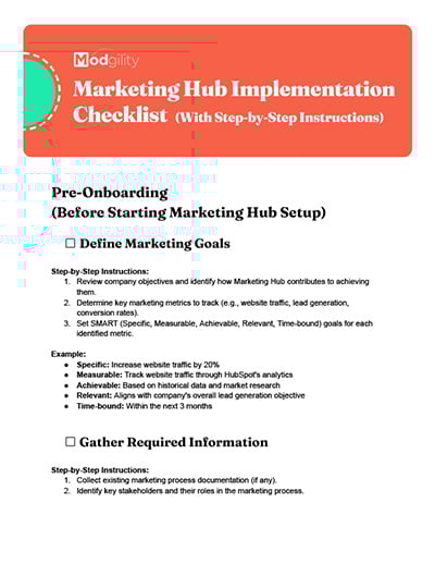 Marketing Hub Implementation Checklist-1