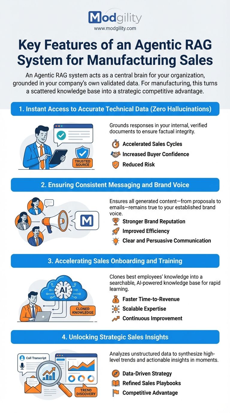 key-features-of-an-agentic-rag-system-for-manufacturing-sales-infographic