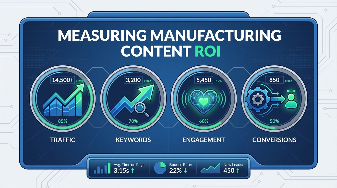 Manufacturing Content Marketing ROI with AEO Content MAX