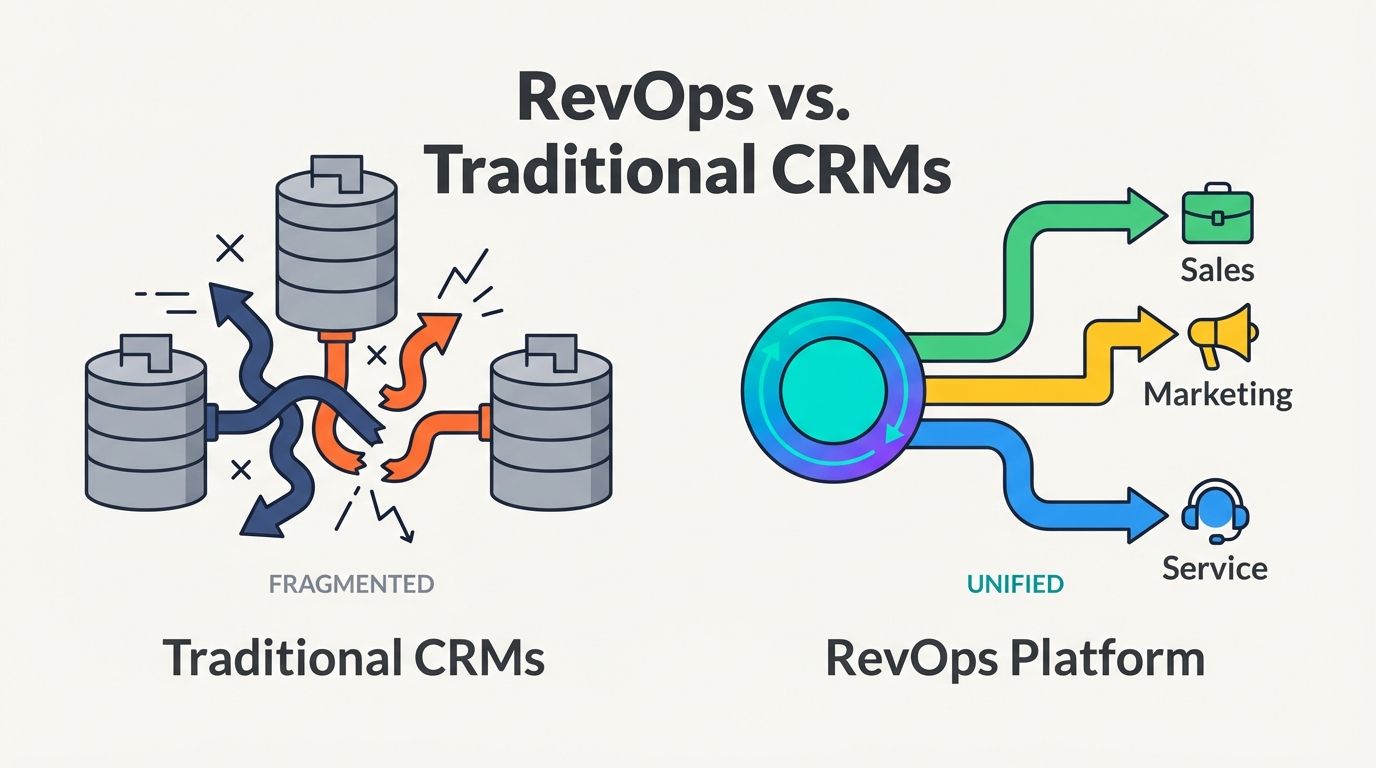 RevOps vs. Traditional CRMs